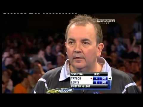 Adrian lewis UNLUCKY 9 DART BOUNCEOUT! still EXCELLENT SKILL! vs Phil taylor 2011