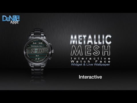 Metallic Mesh HD Watch Face Video