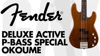Video thumbnail for Fender Deluxe Active P-Bass Special Okoume - Fender Deluxe Active P-Bass Special Demo at GAK by GAK