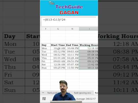 How to Calculate Working Hours From Start Time and End Time?