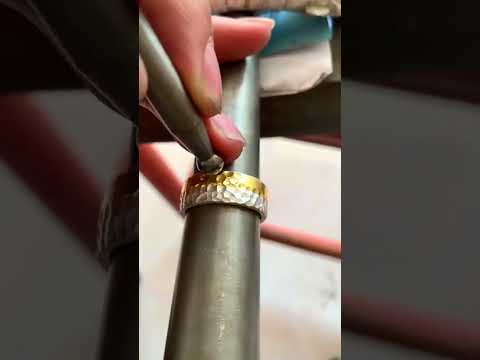 I'm making a Gold mixed Platinum Ring with pure 22k gold #shorts #trending #viral #short #gold