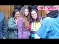 Selena Gomez Is Swarmed By A Mob Of Fans Stops To Take Pics While Leaving Z100 Studios In New York