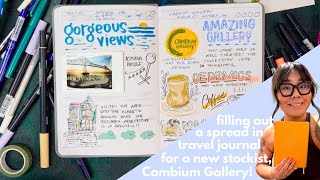 Wanderlust Passport Travel Journal Set Up for Cambium Gallery