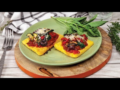 Pan Crisp Polenta Squares by Chef Alyssa Moreau
