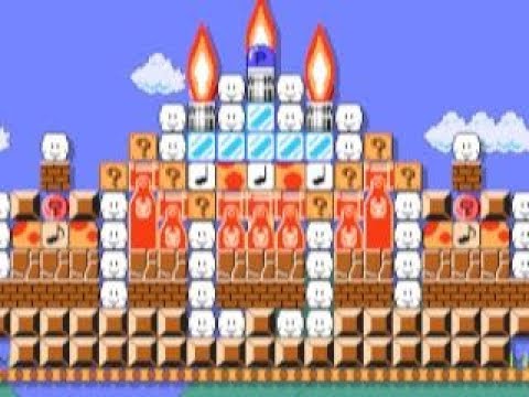 Peach Baked A Cake For 3 YO SMM by Mikko - Super Mario Maker - No Commentary 1bk