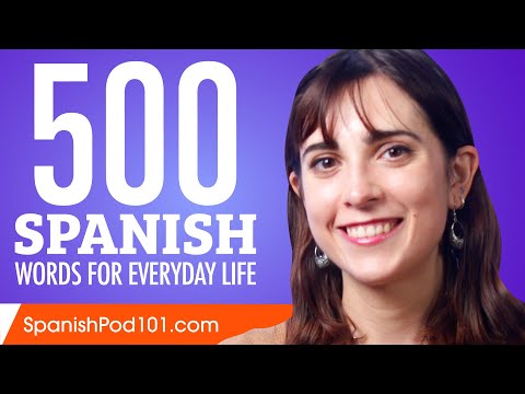 500 Spanish Words for Everyday Life - Basic Vocabulary #25
