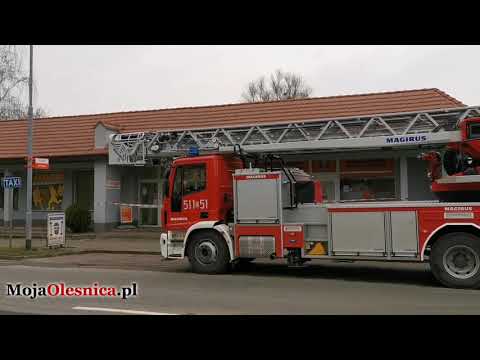 4.02.2021 Oleśnica - pożar w pralni