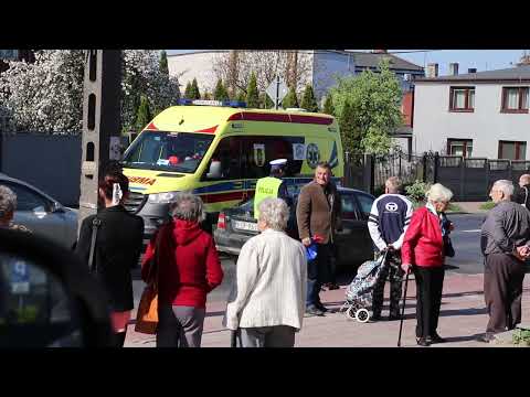 Potrącenie na pasach. Sulejów 09.05.2022