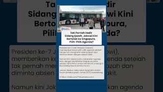 Mangkir Sidang Ijazah dan Kemudian Diminta Istirahat, Kini Jokowi Justru Bertolak ke Singapura