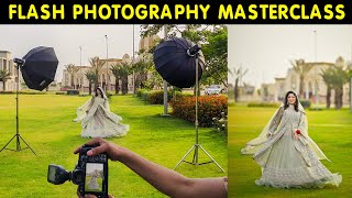 How to Use Single or Dual Flash Light with Setting in Wedding Photography,Fashion Photography at HSS