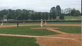 Shortstop's quick reaction ends in an out