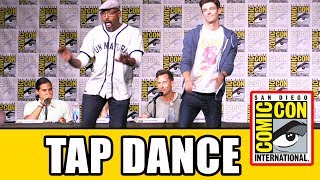 Grant Gustin & Jesse L Martin TAP DANCE Live at The Flash Season 3 Comic Con Panel video