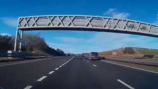 Sunday Afternoon Drive North On M90 On Visit To Kelty Fife Scotland