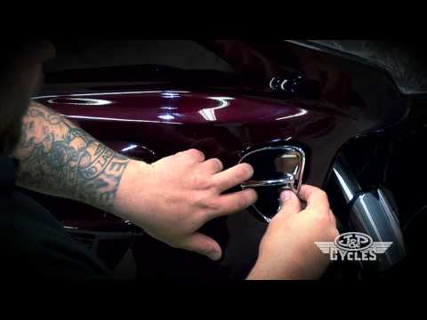 Install Chrome Intake Vent Insert by Kuryakyn • Honda Goldwing • JPCYCLES.COM
