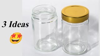 3 Easy ideas from recycled glass jars by Minno creation