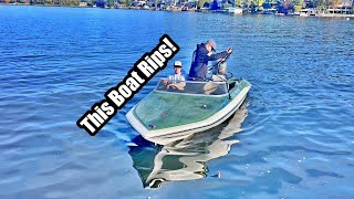 THIS THING IS FAST! - FIRST SEA TRIAL ON SPEED BOAT PROJECT GLASTRON CV16