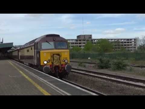 57305 top and tail with 57312 at Bristol & Keynsham with the Northern Belle on 4th May 2015