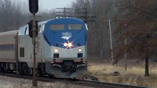 preview picture of video 'Amtrak 391 Through Odin'