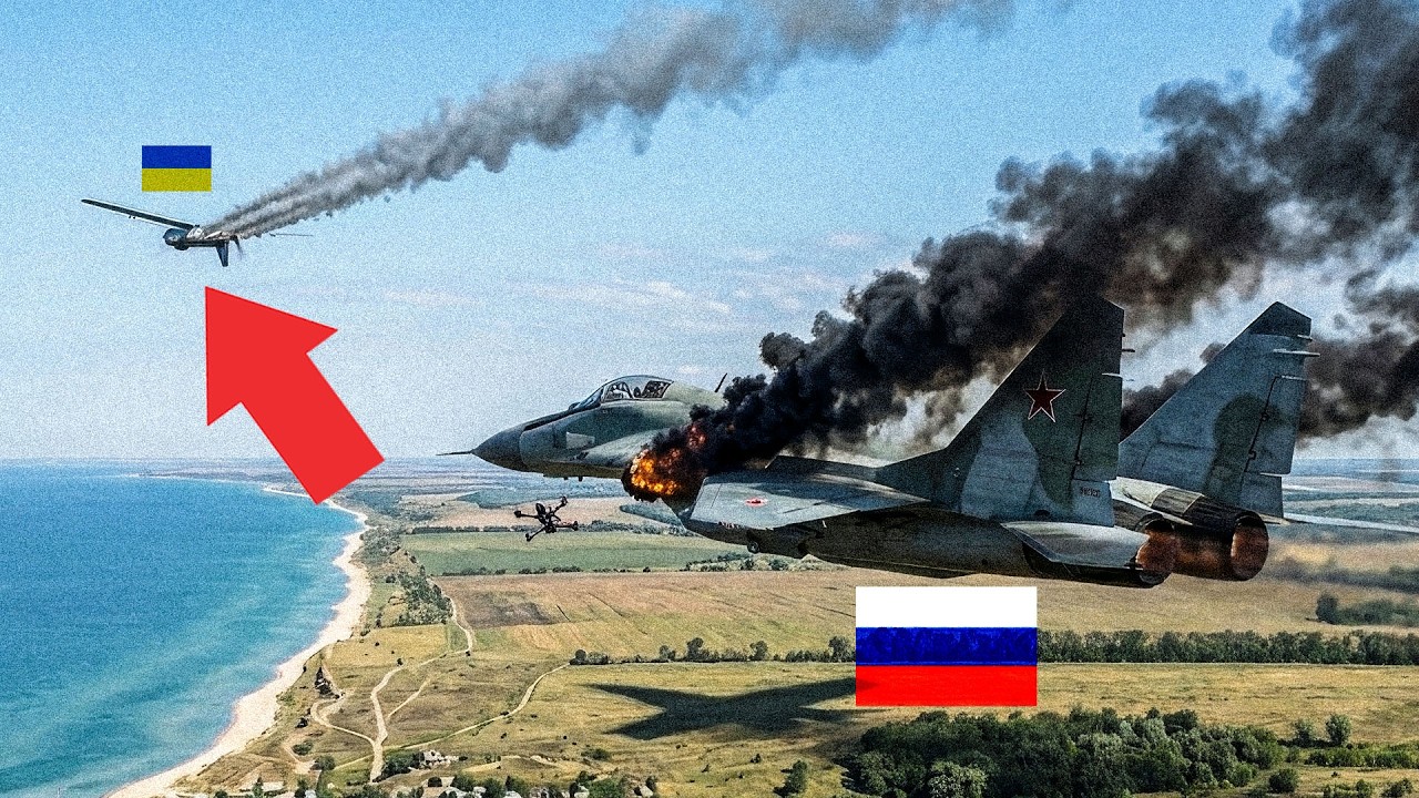 WATCH Ukraine’s Cheap Drone HUMILIATES Russia’s MiG-29 Hunter