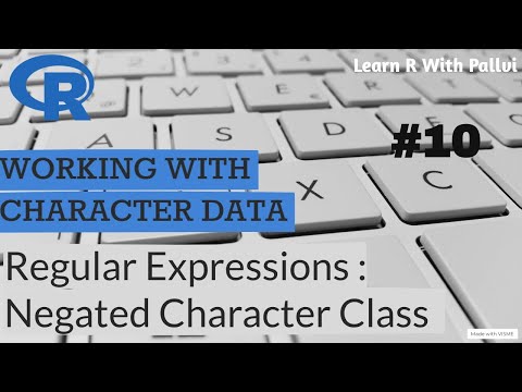Regular Expressions In R || Negated Character Class | Learn R with Pallvi