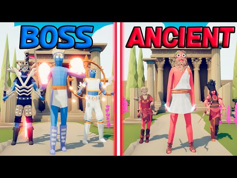 BOSS UNITS TEAM vs MEGA ANCIENT TEAM - Totally Accurate Battle Simulator | TABS