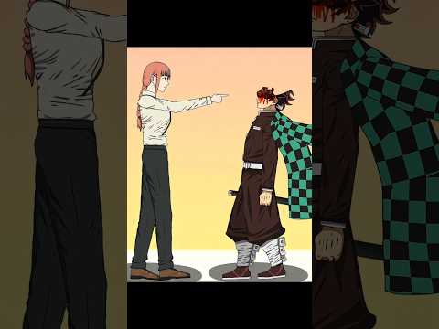 Makima vs Saitama,denji, Tanjiro,Genos,all character anime Flip battle