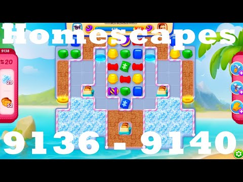 Homescapes Level 9136 - 9140 HD | 3 - match game | gameplay | android | ios | 9137 | 9138 | 9139