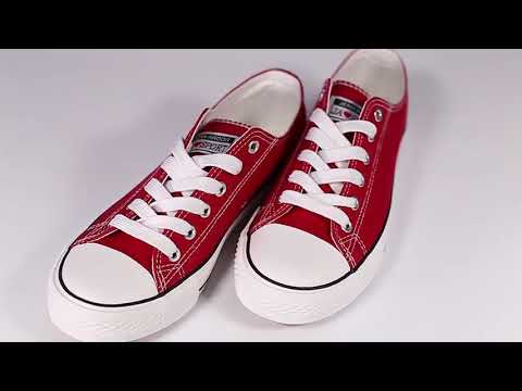 JENN ARDOR Women's Canvas Shoes Casual Sneakers Low Top Lace Up Fashion Comfortable Walking Flats