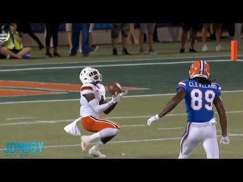 Miami's Jeff Thomas botches the punt return and gives Florida a gift, a breakdown