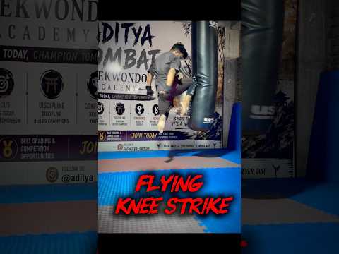 🥋🔥 Flying Knee Kick + 360 Push Kick Combo! 🔥🥋#mma #martialarts #youtubeshorts #shorts #uk #ufc
