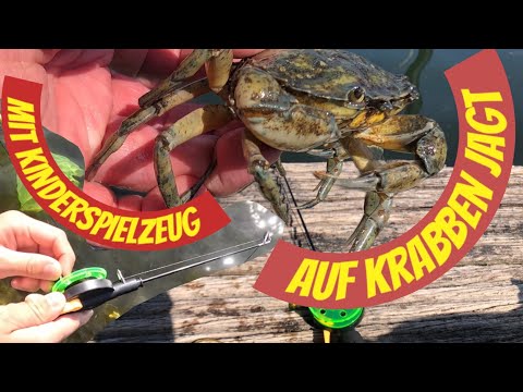 So fängt du Krebse , mit Wurst und einer Krabben-Angel ,