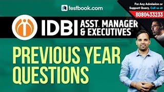 Questions from IDBI Executive Previous Year Papers | IDBI Recruitment 2019 | IDBI Assistant Manager