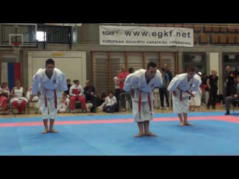 Italia kata team - Seipai e bunkai - Finale europei EGKF Berna 2009