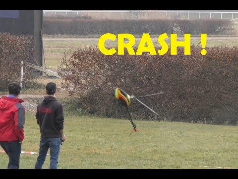 Rotor Live 2018 - Crash with Mirko Cesena and his Mikado Logo 700