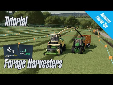 AutoDrive and Courseplay for Forage Harvesters - FS22