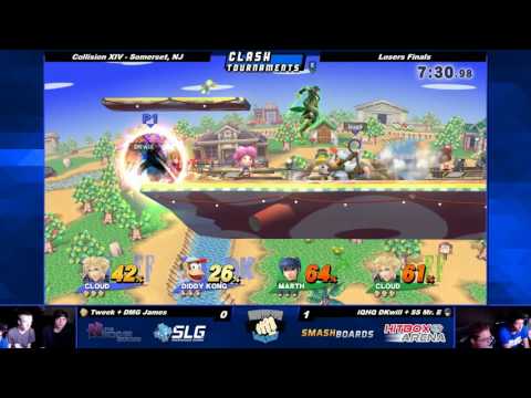 Collision XIV - Tweek + James vs Mr. E + DKwill - SSB4 Losers Finals - Smash Wii U
