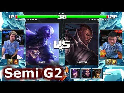 [PLAY] xPeke Ryze vs Uzi Lucian | Game 2 Semi Final 1v1 Tournament All-Stars 2016 | EU vs China