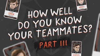 G2 Esports CS:GO team Challenge: How Well Do You Know Your Teammates? Part III