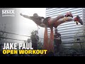 Jake Paul Breaks Out Dance Circle After Open Workout | Paul vs. Woodley | MMA Fighting