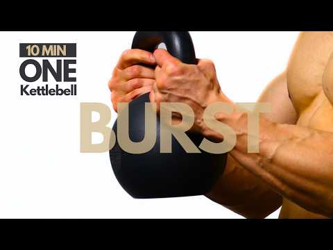 10 Minute Single Kettlebell Workout | Fast, Intense, Full-Body Blast (Follow-Along Workout)