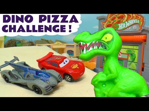 Dinosaurs for Kids Toys Cars Challenge With The Funlings Video