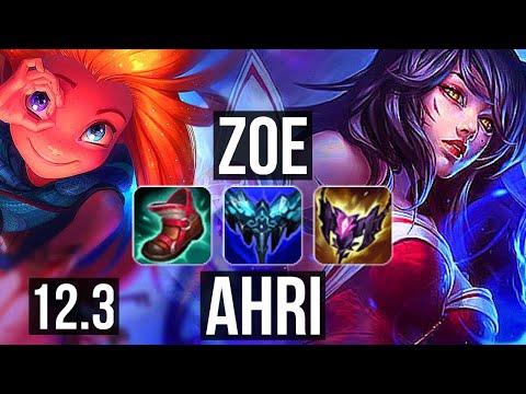 ZOE vs AHRI (MID) | 12/0/5, Legendary, 900K mastery | BR Master | 12.3