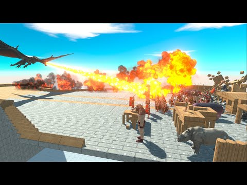 ⚡NEW UNIT DRAGON DEATH RUN - 🦖 Animal Revolt Battle Simulator 🦕