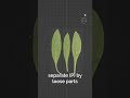 Modeling A Plant From Leaf Texture In Blender Shorts Blender3d