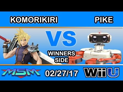 MSM 87 - 2GG | komorikiri (Cloud) Vs. oS |  Pike (ROB) Winners Side - Smash Wii U