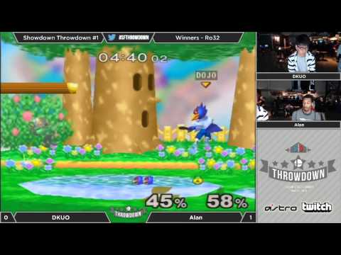 Melee Showdown Throwdown #1 - Winner: Ro32 - DKUO (Falco) vs Alan (Sheik, Peach)