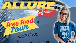 I Tried EVERY Free Food Spot on Allure of the Seas! (Ultimate Cruise Dining Guide)