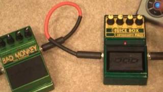 Video thumbnail for DOD Juice Box Vs. Digitech Bad Monkey Guitar Pedals by studio1087
