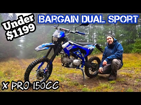 Ultra light dual sport motorcycle, X Pro Storm 150 DLX Pit Bike