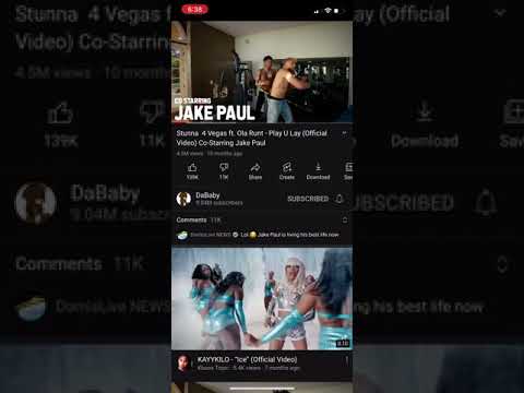 Stunna 4 Vegas ft.ola runt-play u lay with Jake Paul and dabby￼